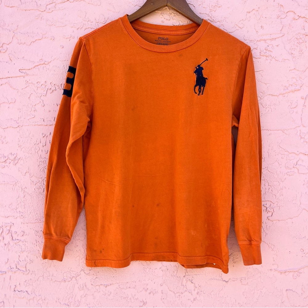 Polo Ralph Lauren Orange Big Pony Shirt Flaw